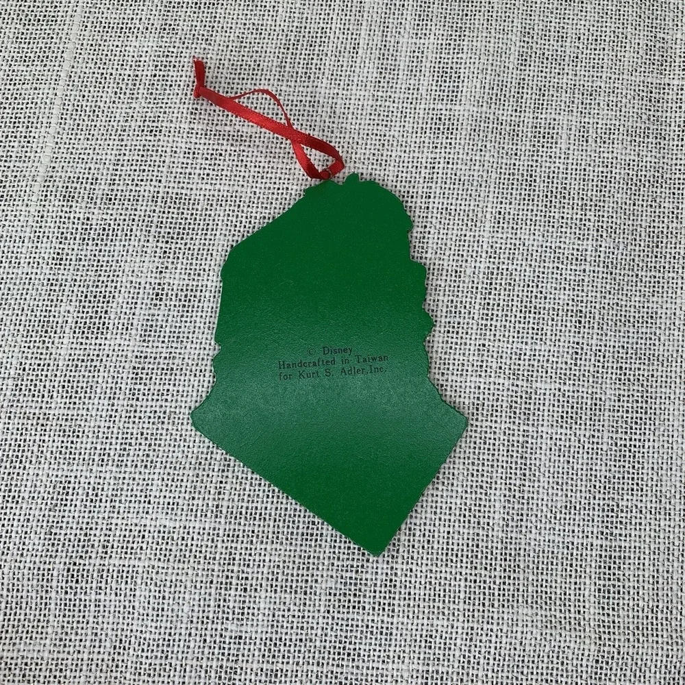 Disney Lion King Christmas Ornament Kurt Adler Wooden Vintage 2 Set Simba Nala